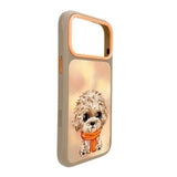Nimmy Big Eye Cute Pet Poodle Dog Case with MagSafe for iPhone 17 Pro Max 6.9" Brown Orange - N-XDY-IP17-PRO-MAX-04