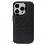 Audi GT Synthetic Leather Hard Case with MagSafe for iPhone 15 Pro Max 6.7" Black - AU-TPUPCIP15PM-GT/D2-BK