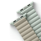 Uniq Revix Strap for Apple Watch 7/8/9/10/SE/SE2/Ultra 42/44/45/49mm Sage and Beige - UNIQ-45MM-REVSAGBEG