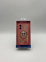 Nimmy Big Eye Cute Pet Ragdoll Cat Face Case with Detachable MagSafe Grip for iPhone 17 6.3" Pink - N-XDY-CXZJZH-IP17-07-D