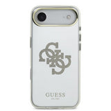 Guess PC/TPU Mirror 4G Glitter Logo Case with MagSafe for iPhone 17 Air 6.5" Gold - GUHMP17MHMR4GDG