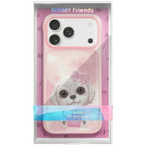 Nimmy Big Eye Cute Pet Bischon Fraise Dog Case with MagSafe for iPhone 17 Pro 6.3" Pink - N-XDY-IP17-PRO-02-A