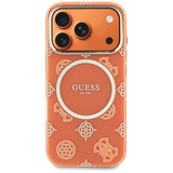 Guess IML Peony Dot Case with MagSafe for iPhone 17 Pro 6.3" Orange - GUHMP17L5HPOEDO