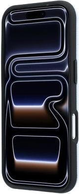 Mercedes Leather Semi Wrap Wood Effect Case with MagSafe for iPhone 17/18 Pro Max 6.9" Blue - MEHMP18X25PFWWPB
