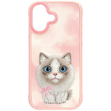 Nimmy Big Eye Cute Pet Ragdoll Cat Case with MagSafe for iPhone 17 6.3" Pink - N-XDY-IP17-07-D