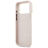 Guess Grained Big 4G Stand Camera Case for iPhone 17 Pro Max 6.9" Pink - GUHCP17XPCS4GSP