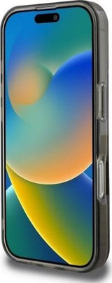 Guess IML Glitter Circle Case with MagSafe for iPhone 16 Pro 6.3" Black - GUHMP16LHFGEREK