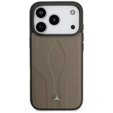 Mercedes Leather The Move Case with MagSafe for iPhone 17 Pro 6.3" Taupe - MEHMP17L25ROLAUT