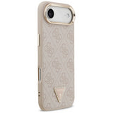 Guess 4G Triangle Logo Case with MagSafe for iPhone 17 Air 6.5" Rose Gold - GUHMP17MP4GTDGMP