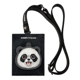 Nimmy Big Eye Cute Pet Travel Panda Face Card Sleeve Holder Black - N-XDY-KT-06-A