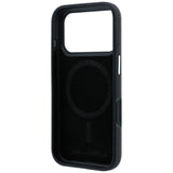 Karl Lagerfeld Grained Karl Head Metal Logo Case with MagSafe for iPhone 17/18 Pro 6.3" Burgundy - KLHMP18L6PSKHLR