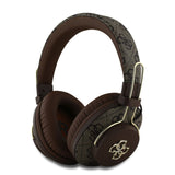 Guess 4G Big Metal Logo Bluetooth On Ear ENC Headphone Brown - GUBHS72P4FC4MW