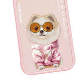 Nimmy Glass Cool Dog Case with MagSafe for iPhone 17 Pro Max 6.9" Pink - N-YJ-IP17-PRO-MAX-031