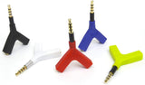 Tylt Y-Split 3.5mm Red Headphone Headset Splitter SPL-3.5M2FRD-T