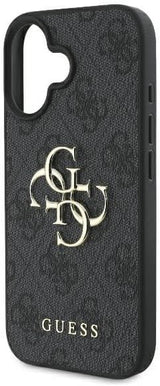 Guess 4G Big Logo Case for iPhone 16 6.1" Black - GUHCP16S4GMGGR