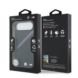 BMW M Tricolor Metal Logo Case with MagSafe for iPhone 17 Air 6.5" Black - BMHMP17M25PCSPEK