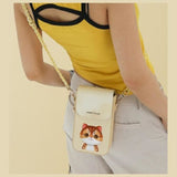 Nimmy Big Eyed Pet 2.0 Cat Phone Bag Khaki - N-XDY-SJB-05