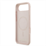 Karl Lagerfeld Liquid Silicone Karl and Choupette Case with MagSafe for iPhone 17 Air 6.5" Pink - KLHMP17MSCMKCRHP