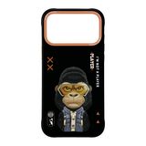 Nimmy Cool & Cute 2.0 Gorilla Case with MagSafe for iPhone 17 Pro Max 6.9" Black Orange - N-KMLL-IP17-PRO-MAX-016