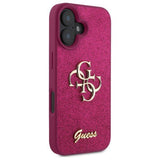Guess Fixed Glitter Big 4G Case for iPhone 16 6.1" Purple - GUHCP16SHG4SGU