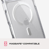Tech21 Evo Crystal Case with MagSafe for iPhone 17/18 Pro Max 6.9" Clear Silver - T21-11701
