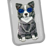 Nimmy Glasses Cool Dog Case with MagSafe for iPhone 17 Pro Max 6.9" Grey Blue - N-YJ-IP17-PRO-MAX-028