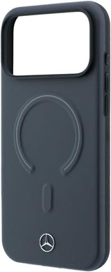 Mercedes Leather 3D MagSafe Case for iPhone 17/18 Pro 6.3" Anthracite - MEHMP18L25PEMMOA