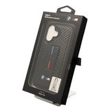 BMW M Grip Stand Smooth and Carbon Case for iPhone 16 6.1" Black - BMHC16SGSPCCK