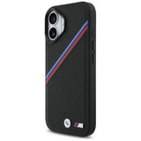 BMW M Tricolor Metal Logo Case with MagSafe for iPhone 17 6.3" Black - BMHMP17S25PCSPEK