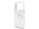 Karl Lagerfeld IML Karl & Choupette Head Metal Frame Case with MagSafe for iPhone 17 Pro 6.3" Clear - KLHMP17LHLSKCH