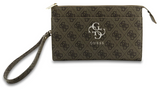 Guess PU Big 4G Logo Universal Phone Pouch with Strap Brown - GUWPO5P4GP4GLW