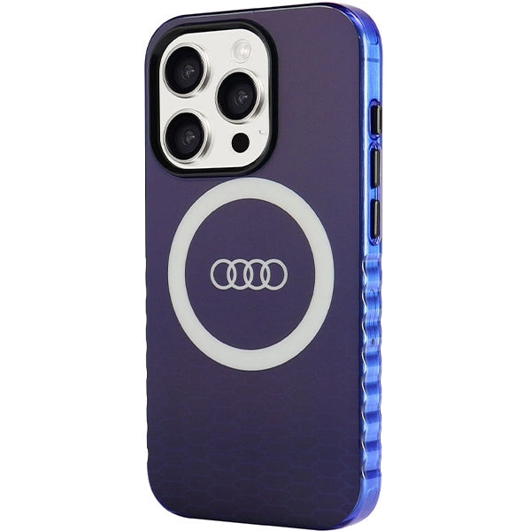 Audi IML Big Logo Hard Case with MagSafe for iPhone 15 Pro 6.1" Blue - AU-IMLMIP15P-Q5/D2-BE