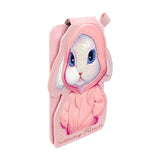 Nimmy Fashion & Cute Pink Rabbit Series Embroidery Magnetic Stand with MagSafe Pink - N-CXMC-ZJKT-08