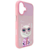 Nimmy Cool & Cute 2.0 White Rich & Beauty Cat Case with MagSafe for iPhone 17 6.3" Pink - N-KMLL-IP17-04