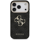 Guess Big 4G Classic Logo Case for iPhone 17 Pro 6.3" Black Gold - GUHCP17L4GMGCGR