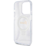 Guess Script Glitter Hard Case with MagSafe Ring Stand for iPhone 15 Pro 6.1" Clear - GUHMP15LHRSGSD