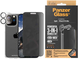 Panzer Glass Privacy Powerful 3 in 1 Bundle Pack for iPhone 15 Pro Max 6.7" - B1175+P2812