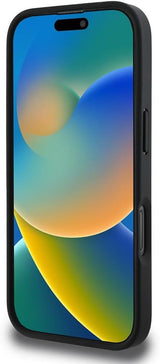 Karl Lagerfeld Monogram Choupette Head Pin Case for iPhone 16 Pro 6.3" Black - KLHCP16LPGKLCHPK