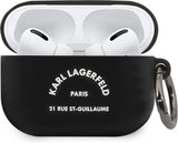 Karl Lagerfeld Silicone RSG Case for AirPods Pro Black - KLACAPSILRSGBK