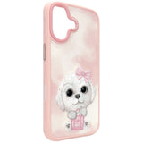 Nimmy Big Eye Cute Pet Bischon Fraise Dog Case with MagSafe for iPhone 17 6.3" Pink - N-XDY-IP17-02-A