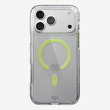 Tech21 Evo Crystal Case with MagSafe for iPhone 17/18 Pro Max 6.9" Clear Neo Green - T21-11705