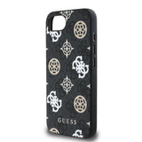 Guess PU 4G Peony Case with MagSafe for iPhone 16e Black - GUHMPSE4P4PWPK