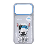 Nimmy Cool & Cute 2.0 Terrier Dog Case with MagSafe for iPhone 17 Pro Max 6.9" Grey Blue - N-KMLL-IP17-PRO-MAX-019-A