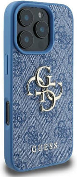 Guess 4G Big Logo Case for iPhone 16 Pro Max 6.9" Blue - GUHCP16X4GMGBL