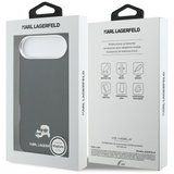 Karl Lagerfeld Karl & Choupette Head Pins Saffiano Case with MagSafe iPhone 17 Air 6.5" Black - KLHMP17M6PFKCLK