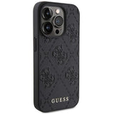 Guess Stamped Leather 4G Case for iphone 15 Pro Max 6.7" Black - GUHCP15XP4EPMK