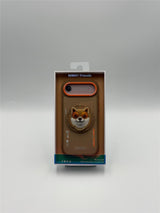 Nimmy Glasses Cool Dog Face Case with Detachable MagSafe Grip Stand for iPhone 17 Air 6.5" Brown Orange - N-YJKM-CXZJ-IP17-AIR-012