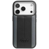 Audi A6 Synthetic Leather Case with MagSafe for iPhone 17 Pro 6.3" Black - AU-TPUPCMIP17P-A6/D1-BK
