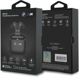 BMW M Metal Logo Print ANC ENC Bluetooth TWS In Ear Headphones Black - BMTWSM1ALKLK