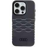 Audi IML Hard Case with MagSafe for iPhone 15 Pro 6.1" Black - AU-IMLMIP15P-A6/D3-BK